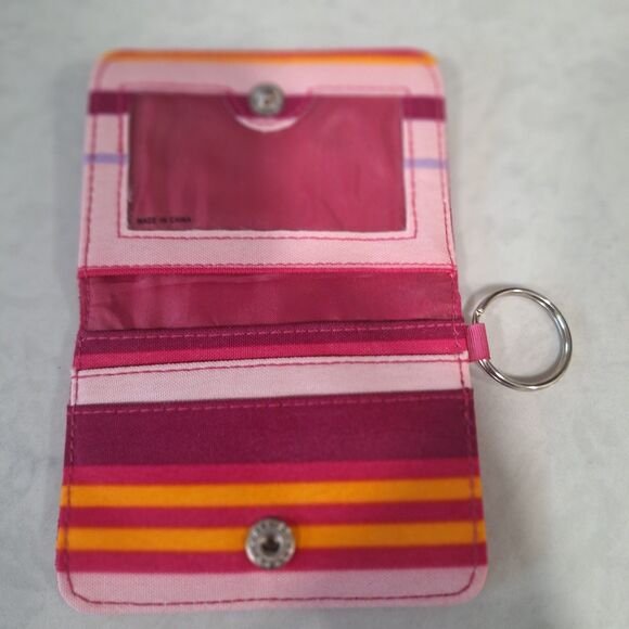 Jazzercise Pink Suede Mini Wallet Keychain – 3" x 4.25" - Picture 5 of 5